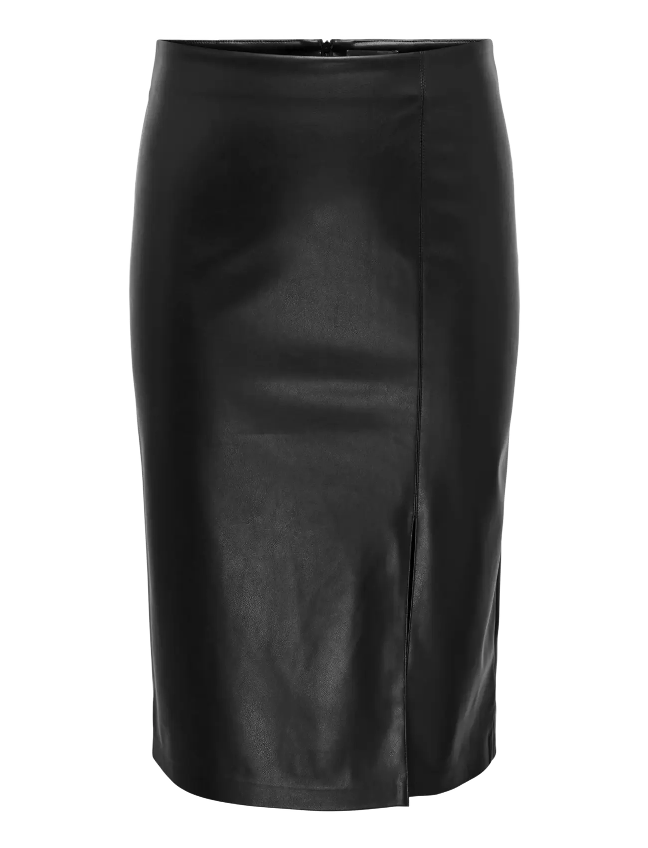 ONLY Carmakoma CARHEIDIHANNA LIFE FAUX LEATHERSKIRT OTW - Transitional Layering - BLACK / black