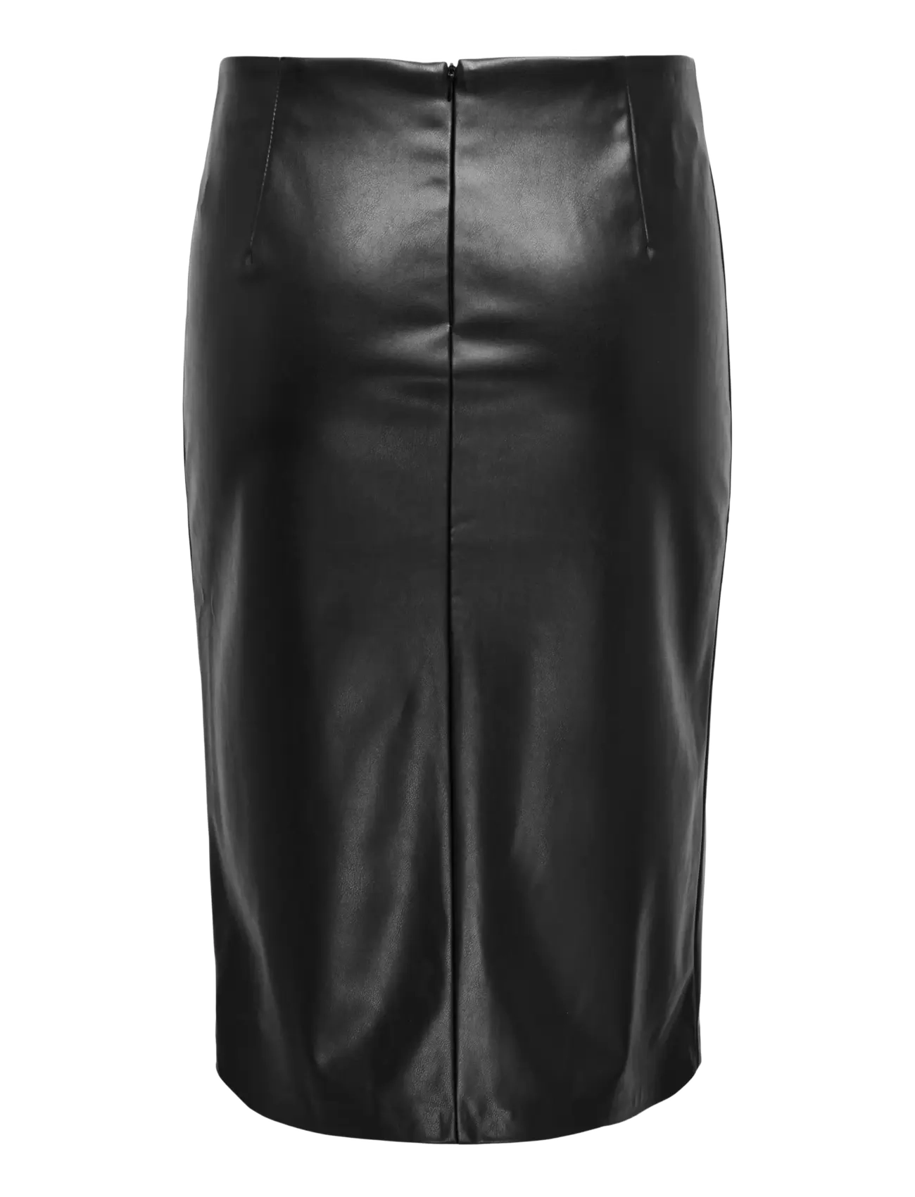 ONLY Carmakoma - CARHEIDIHANNA LIFE FAUX LEATHERSKIRT OTW - jupes midi - black - 2