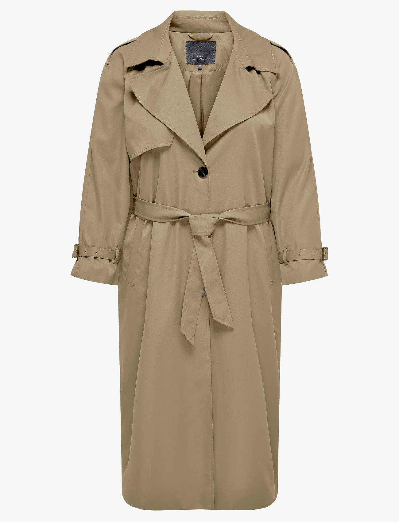 ONLY Carmakoma - CARCHLOE TRENCHCOAT SINGLE B.OTW - trenchcoats - tannin - 1