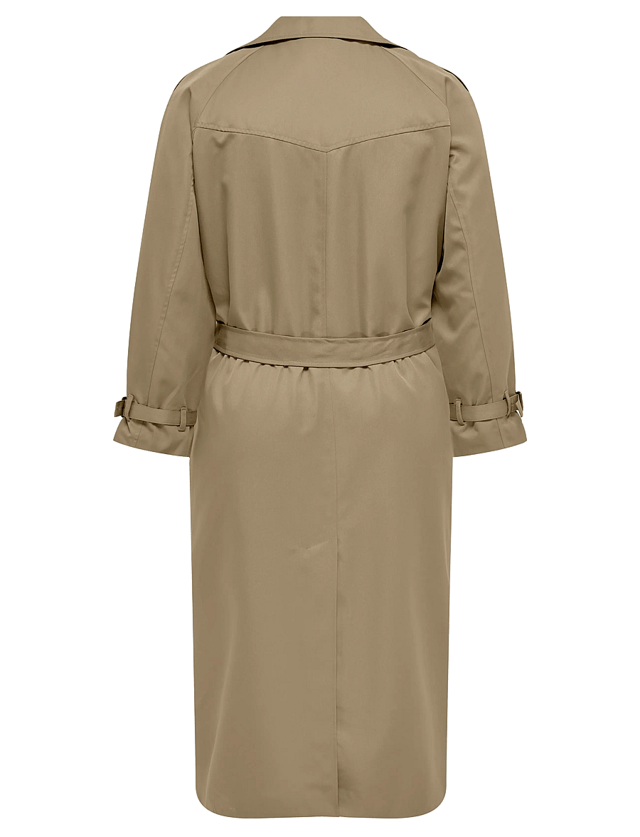 ONLY Carmakoma - CARCHLOE TRENCHCOAT SINGLE B.OTW - trenchcoats - tannin - 2