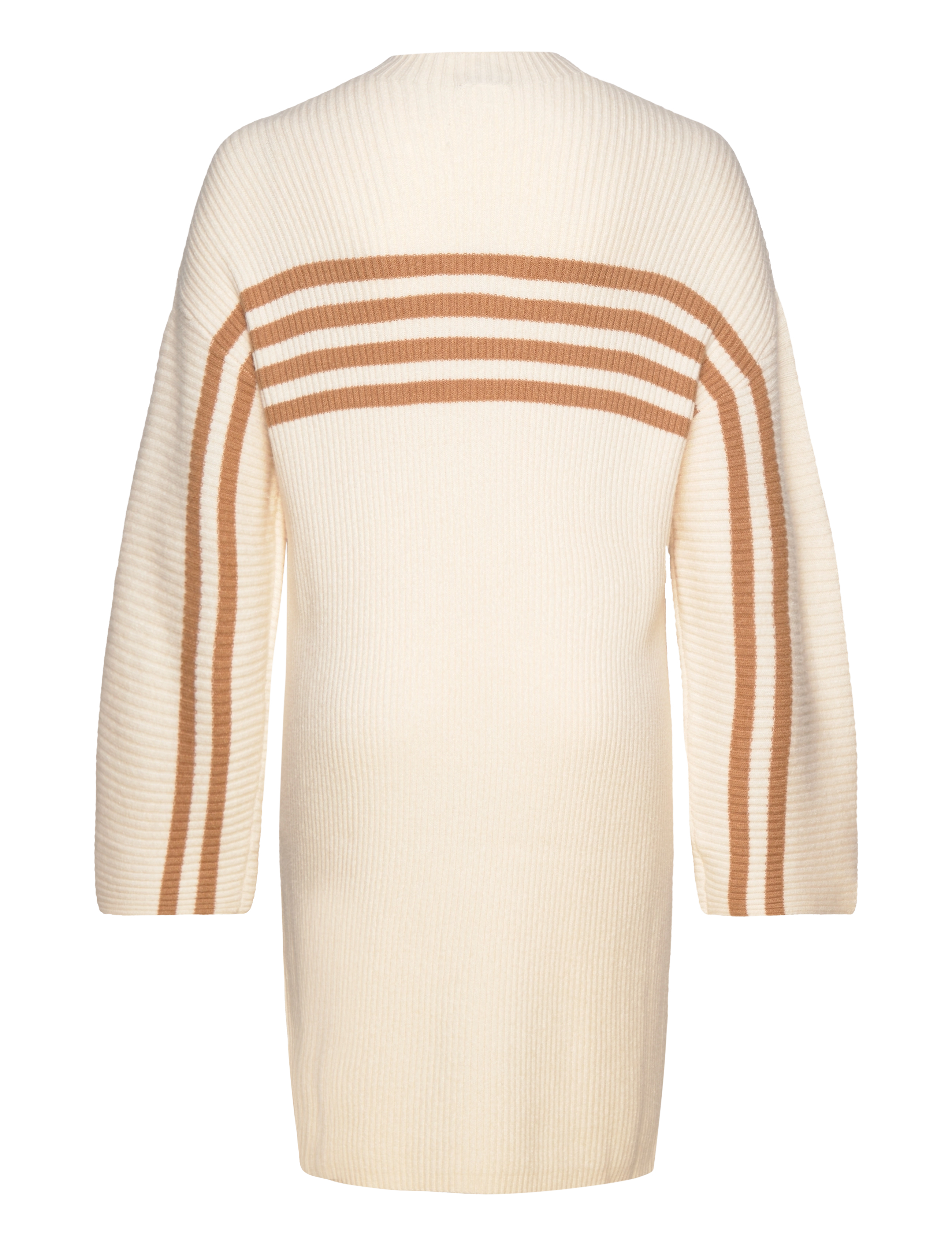 ONLY Carmakoma - CARKATIA LS STRIPE MOCKNECK DRESS KNT - whitecap gray - 1