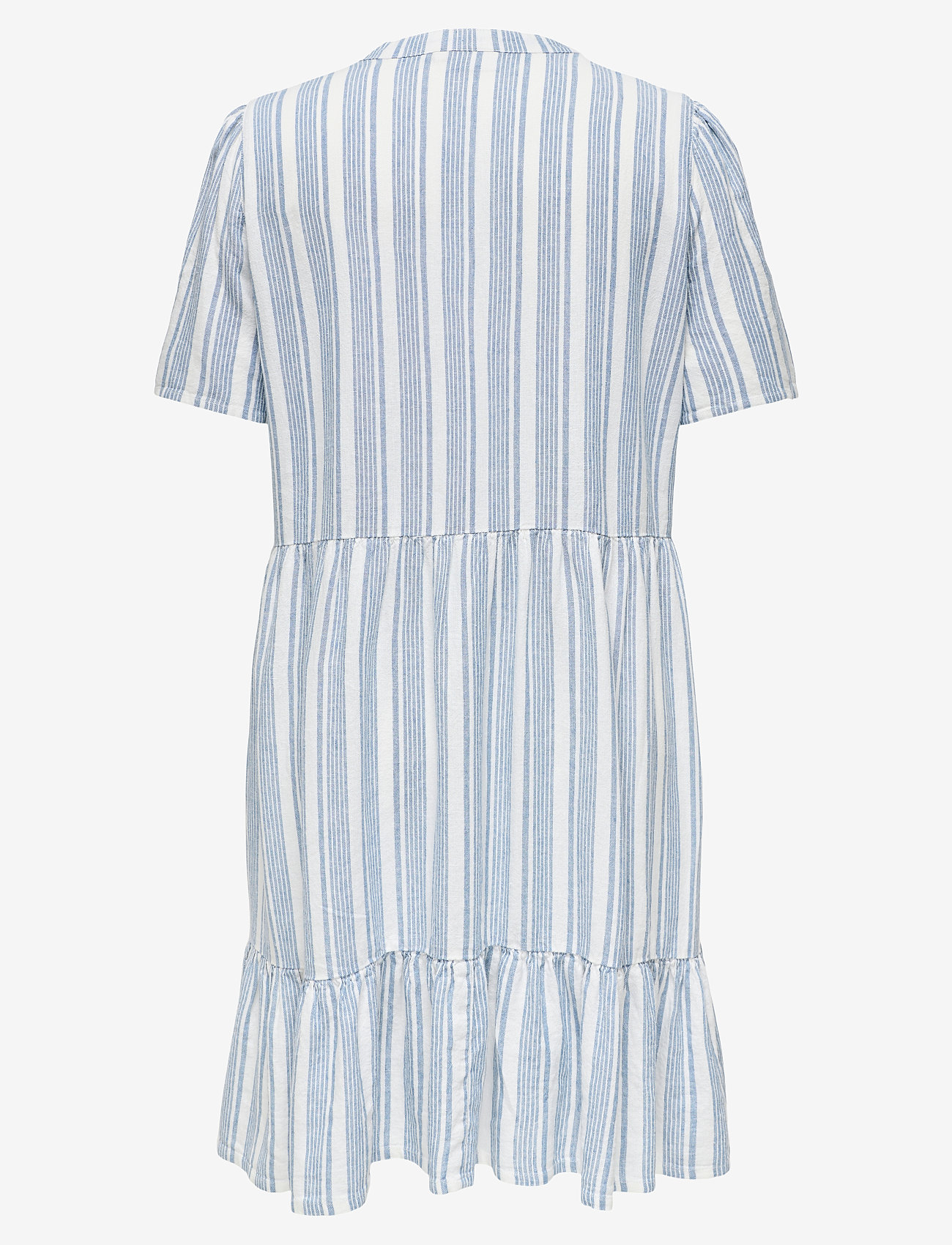 ONLY Carmakoma - CARTIRI-CARO S/S V-NECK LIN DRESS  TLR - sommerkjoler - coronet blue - 2