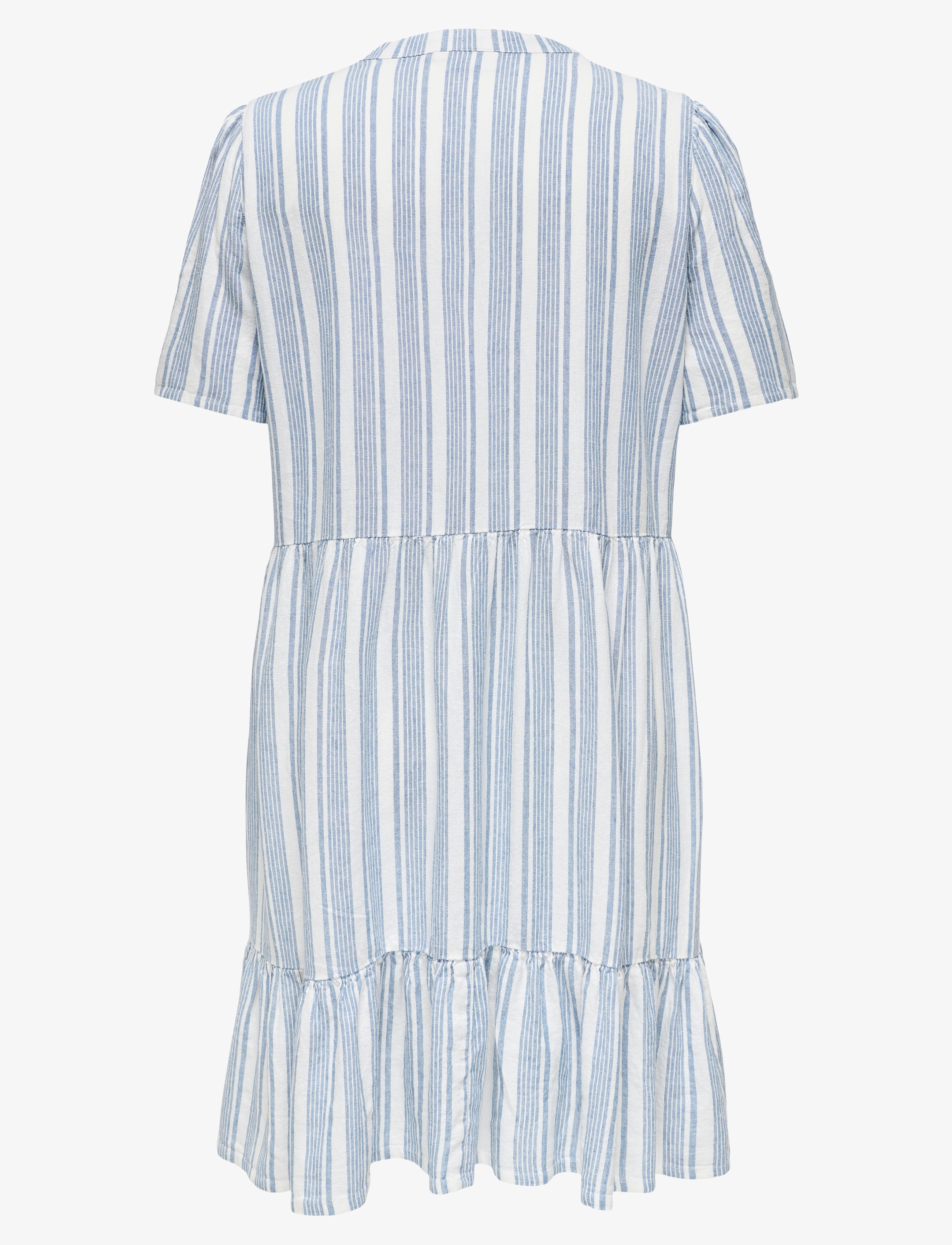ONLY Carmakoma - CARTIRI-CARO S/S V-NECK LIN DRESS  TLR - coronet blue - 2