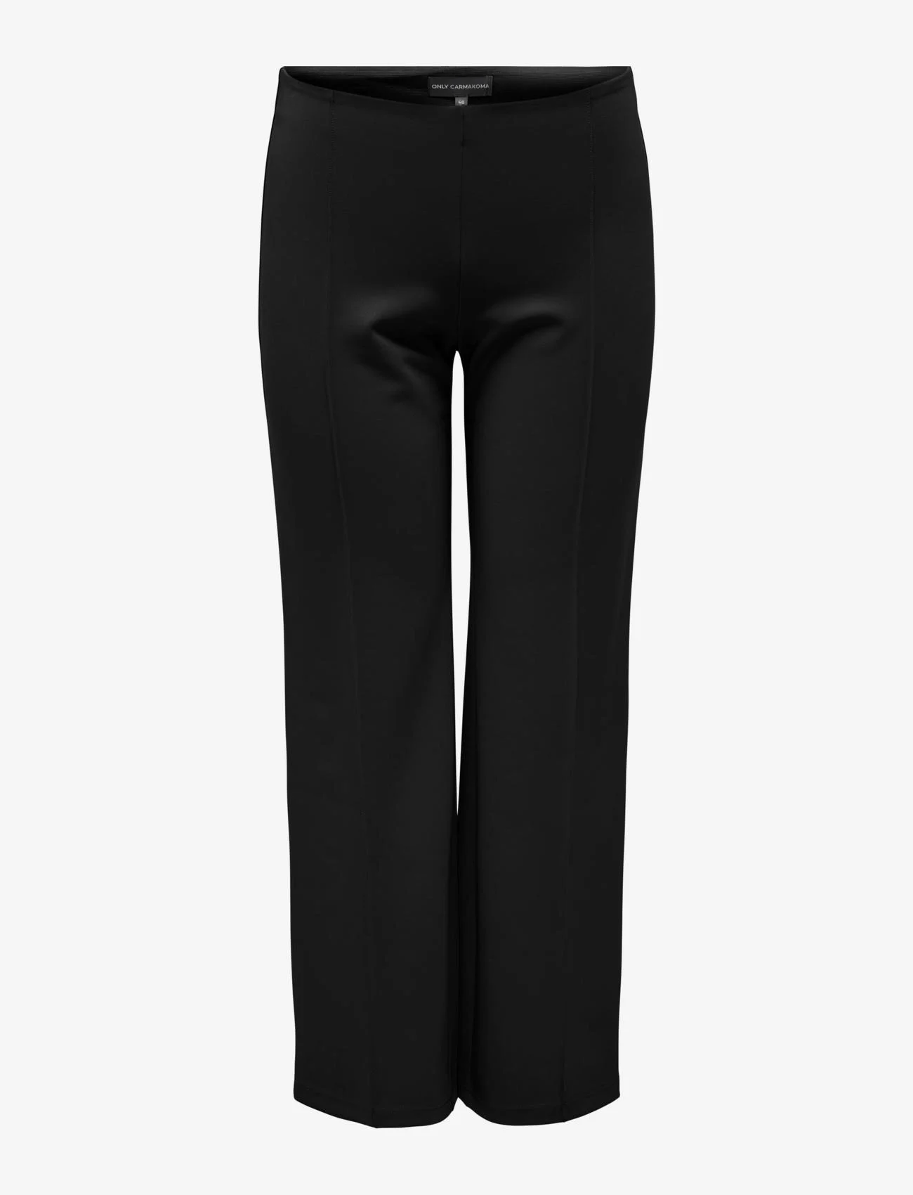 ONLY Carmakoma - CARLAUREL HW PIN STR PANT TLR - straight leg trousers - black - 0