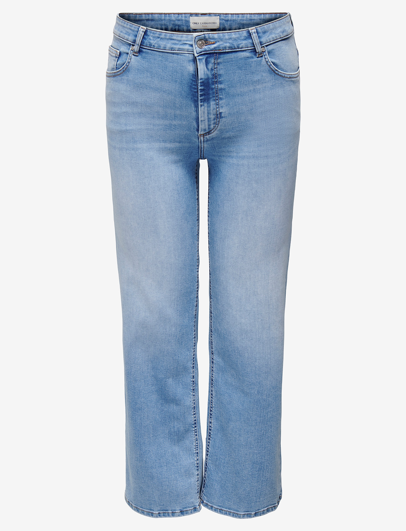 ONLY Carmakoma - CARWILLY HW WIDE DNM TAI006 NOOS - hosen mit weitem bein - light blue denim - 1