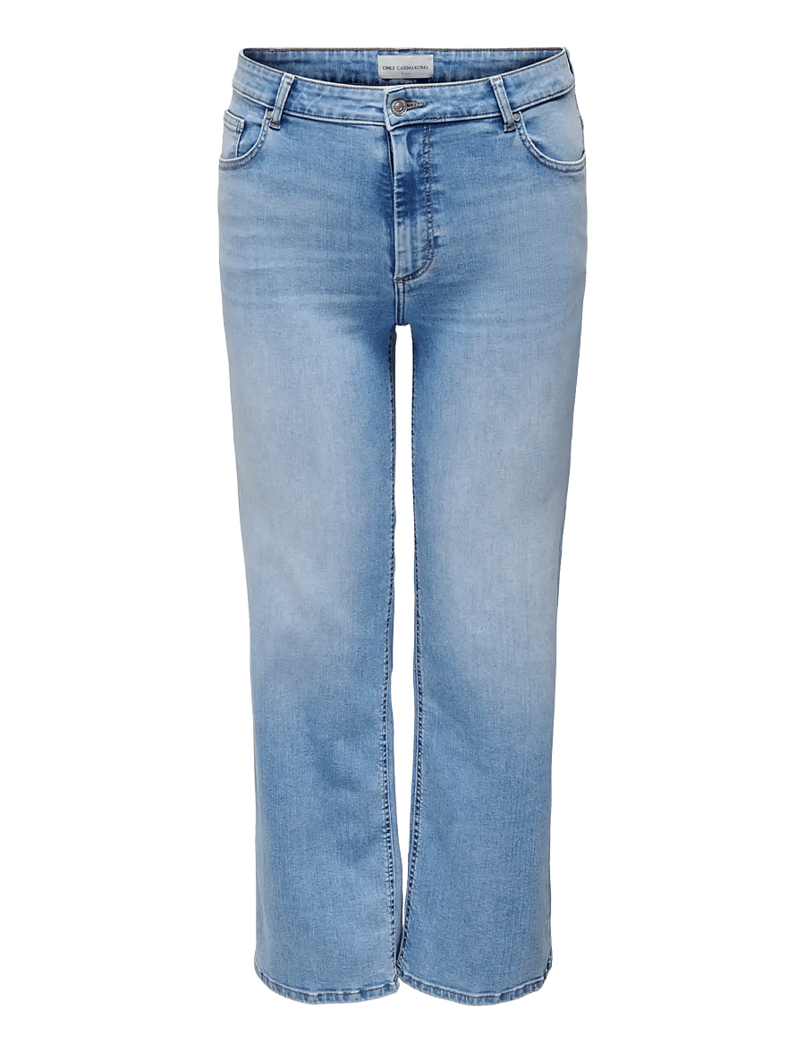ONLY Carmakoma - CARWILLY HW WIDE DNM TAI006 NOOS - pantalons larges - light blue denim - 1