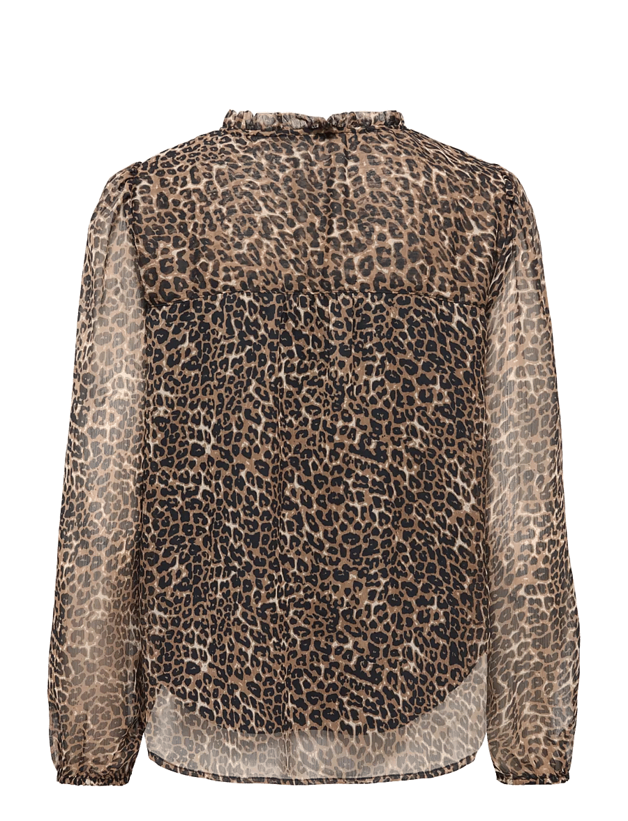 ONLY Carmakoma - CARDITSY L/S BLOUSE WVN - langærmede bluser - silver mink - 1