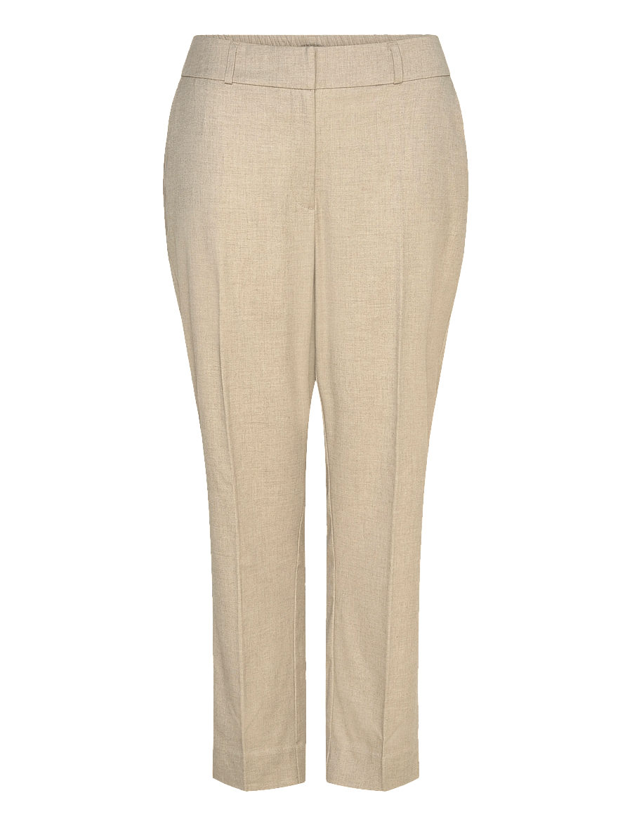ONLY Carmakoma - CARVERONICA-ELLY LIFE HW PANT TLR NOOS - anzugshosen - white pepper - 0