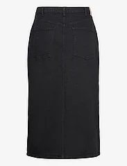 ONLY Carmakoma - CARAYOE HW MAXI SLIT SKIRT DNM DOT - denim skirts - black denim - 1