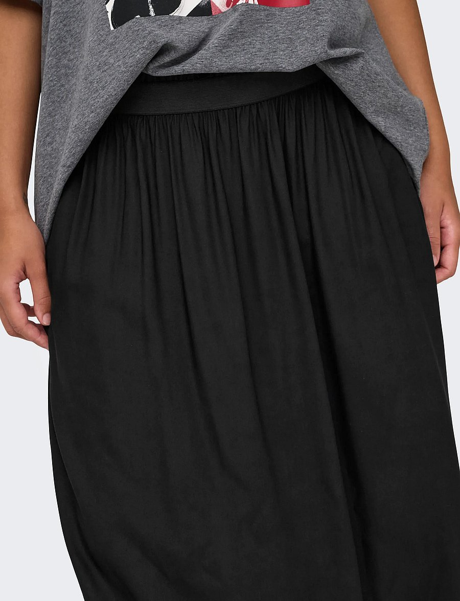 ONLY Carmakoma - CARVENEDIG LONG SKIRT NOOS - maxi röcke - black - 5