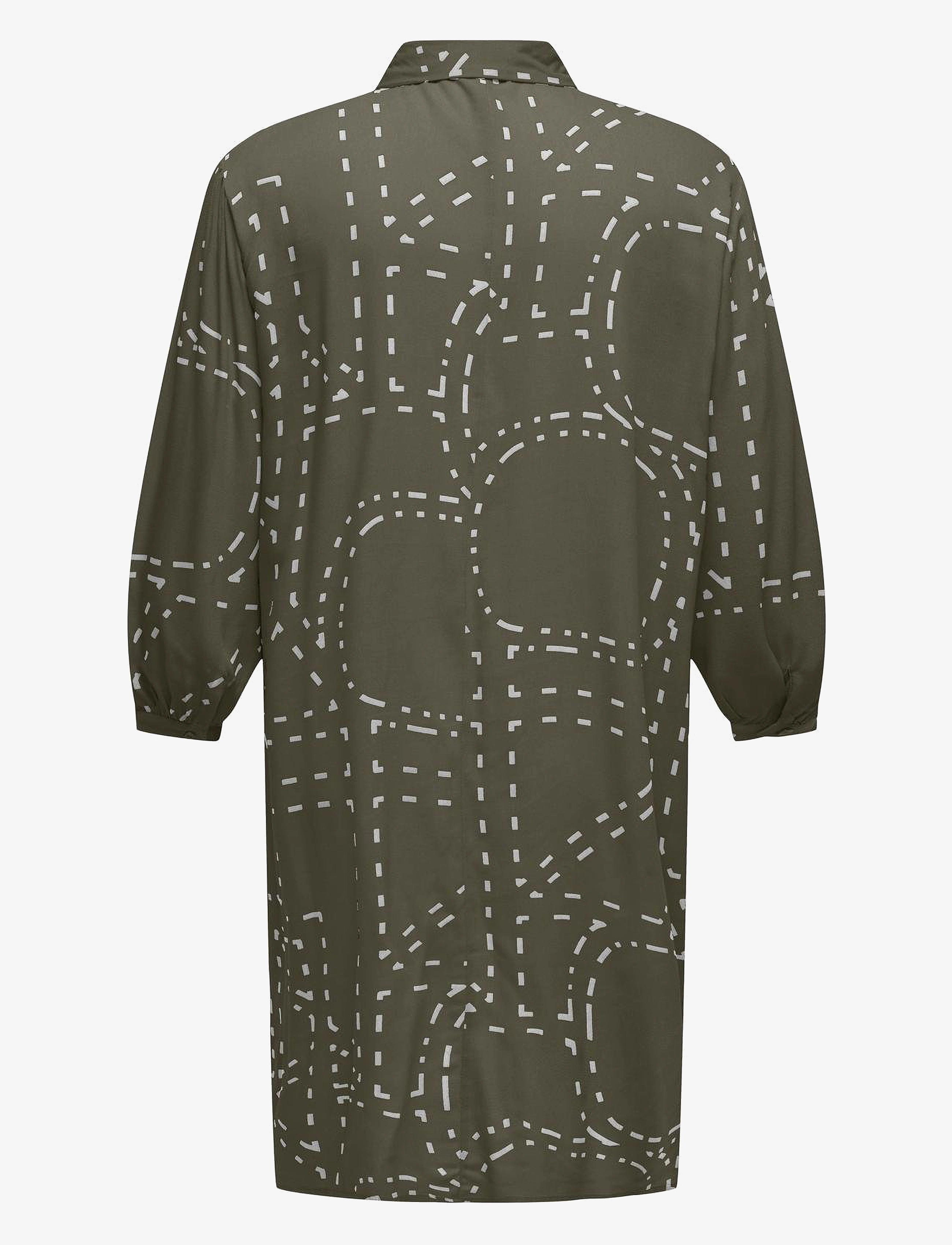 ONLY Carmakoma - CARPHOEBE LIFE 3/4 SHIRT DRESS AOP - kalamata - 1