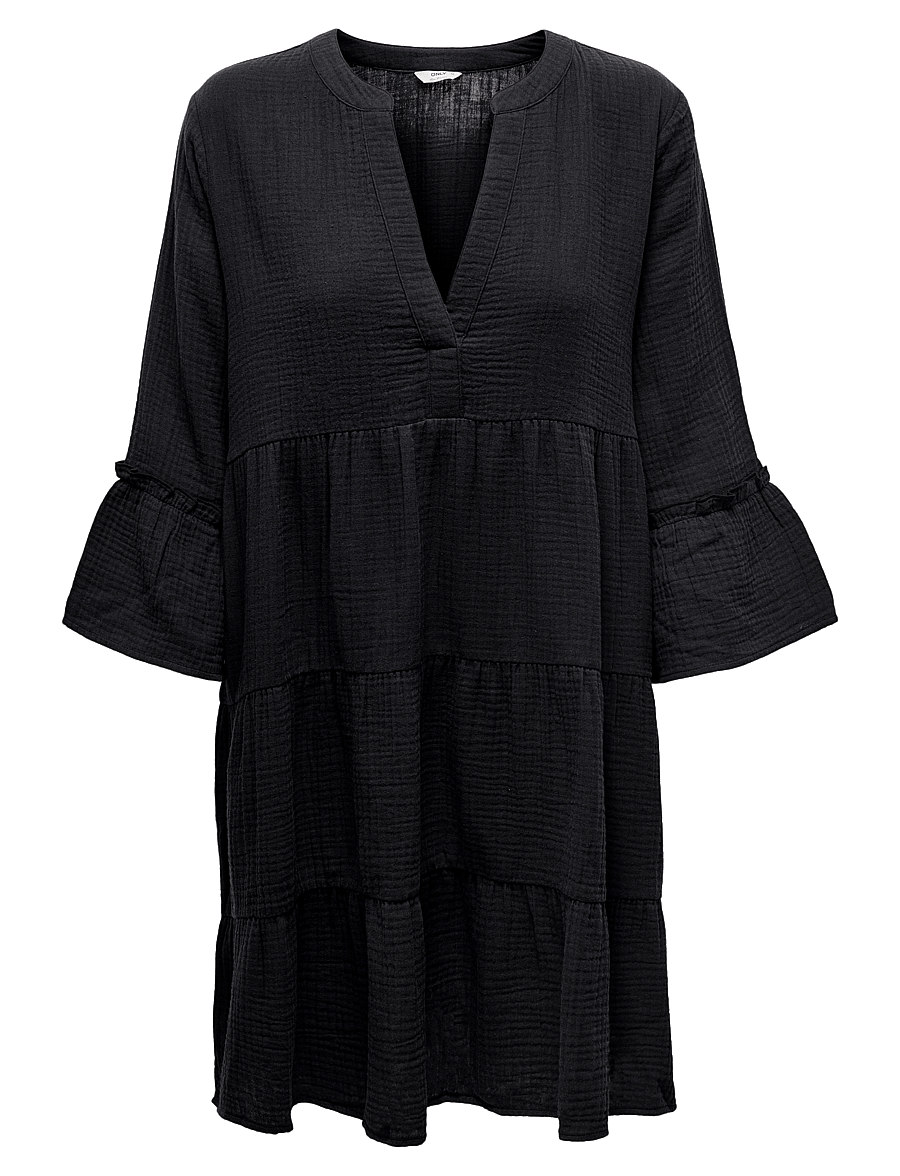 ONLY Carmakoma - CARTHYRA LIFE PEPLUM DRESS WVN - robes courtes - phantom - 1