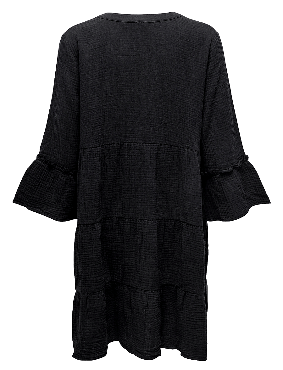 ONLY Carmakoma - CARTHYRA LIFE PEPLUM DRESS WVN - robes courtes - phantom - 2
