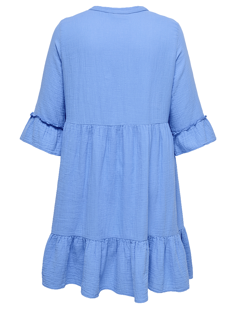 ONLY Carmakoma - CARTHYRA LIFE PEPLUM DRESS WVN - korta klänningar - provence - 1