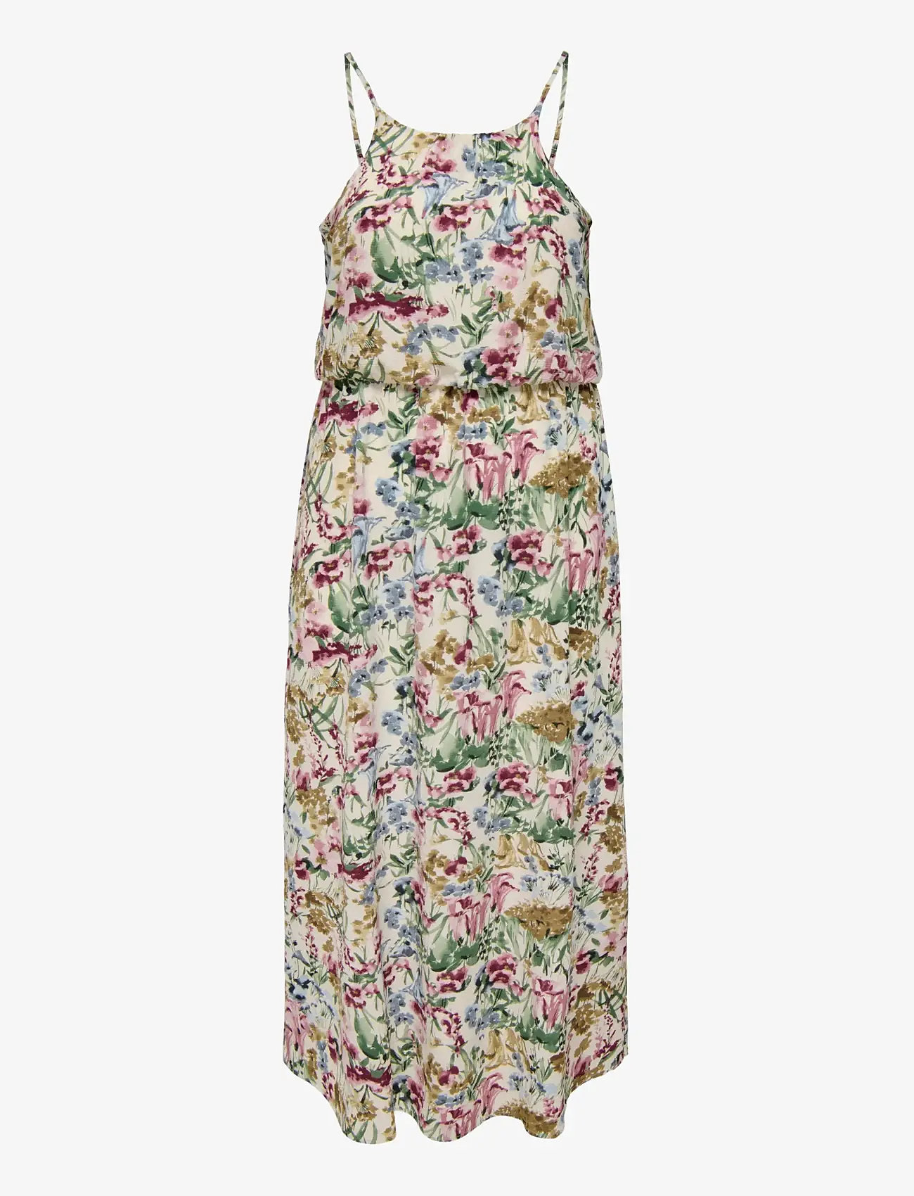 ONLY Carmakoma - CARWINNER S/L MAXI DRESS NOOS WVN - sommerkleider - cloud dancer - 0