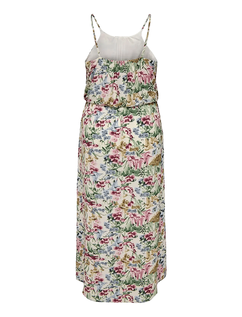 ONLY Carmakoma - CARWINNER S/L MAXI DRESS NOOS WVN - sommerkleider - cloud dancer - 1