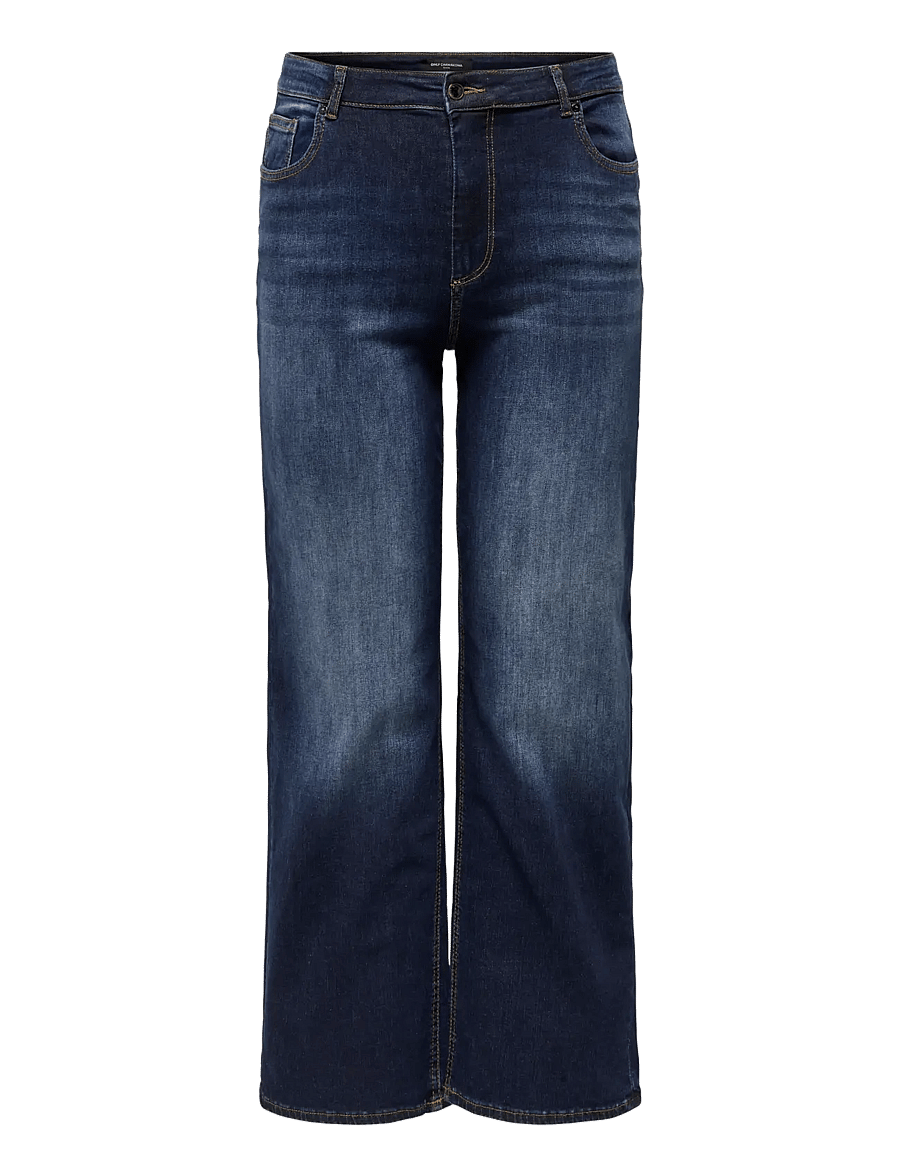 ONLY Carmakoma - CARWILLY HW WIDE DNM TAI081 NOOS - dark blue denim - 1