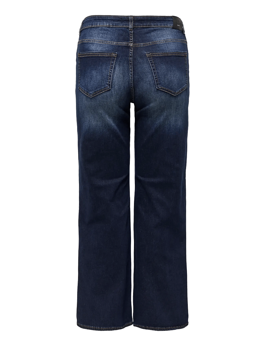 ONLY Carmakoma - CARWILLY HW WIDE DNM TAI081 NOOS - dark blue denim - 2