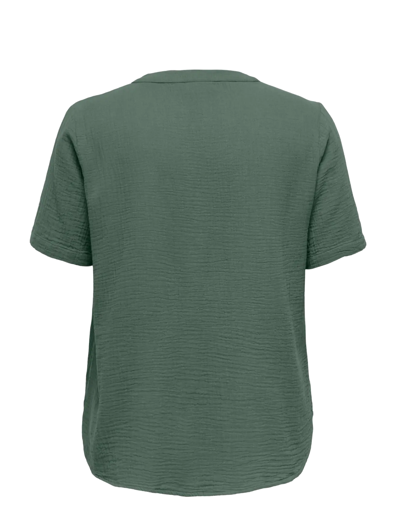 ONLY Carmakoma - CARTHYRA S/S BUTTON TOP  WVN - kurzärmelige blusen - laurel wreath - 1