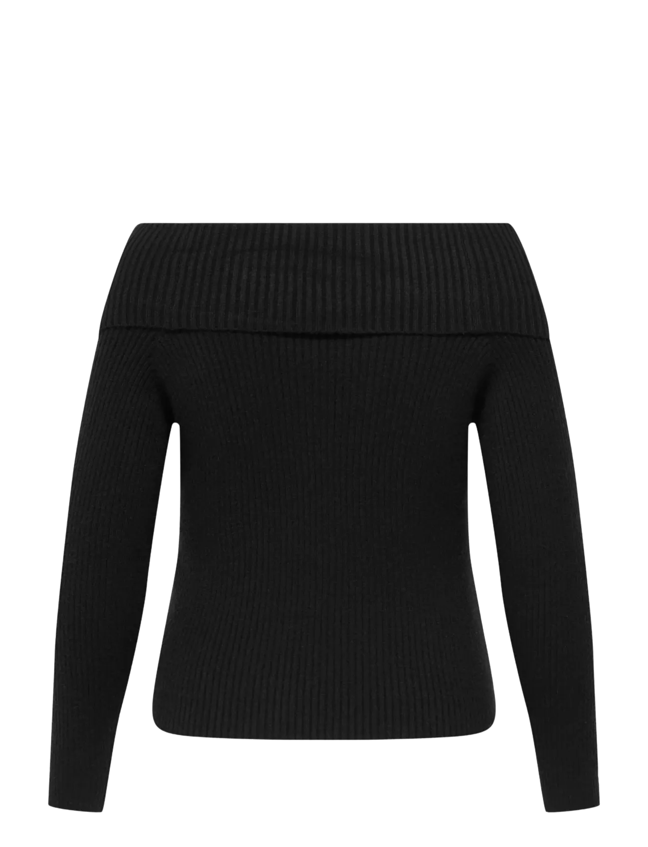 ONLY Carmakoma - CARKATIA LS OFF SHOULDER KNT - stickade tröjor - black - 2