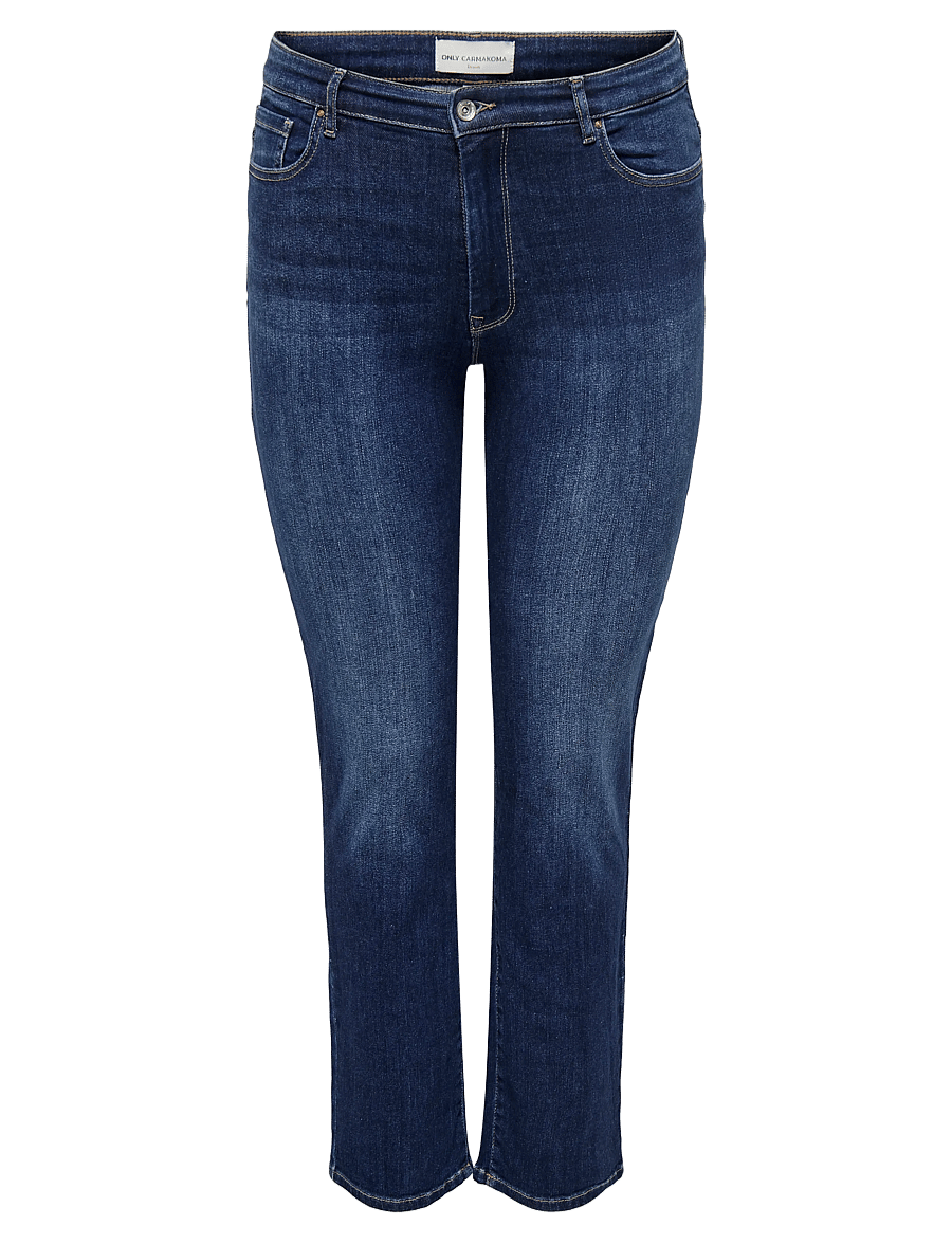 ONLY Carmakoma - CARSUI MID SLIM DNM REA285 NOOS - slim jeans - dark blue denim - 1