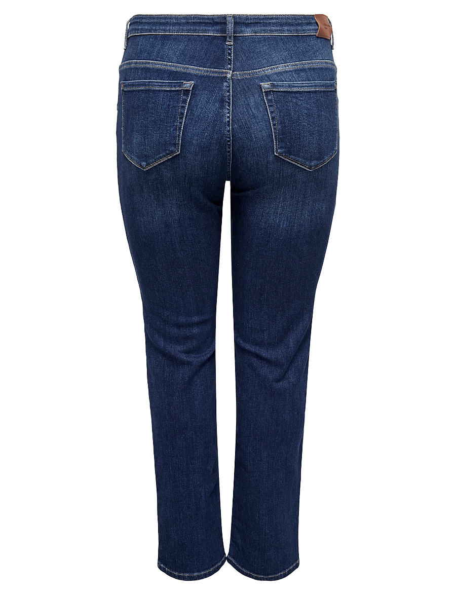 ONLY Carmakoma - CARSUI MID SLIM DNM REA285 NOOS - slim jeans - dark blue denim - 2