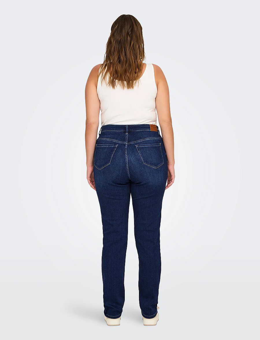 ONLY Carmakoma - CARSUI MID SLIM DNM REA285 NOOS - slim jeans - dark blue denim - 3
