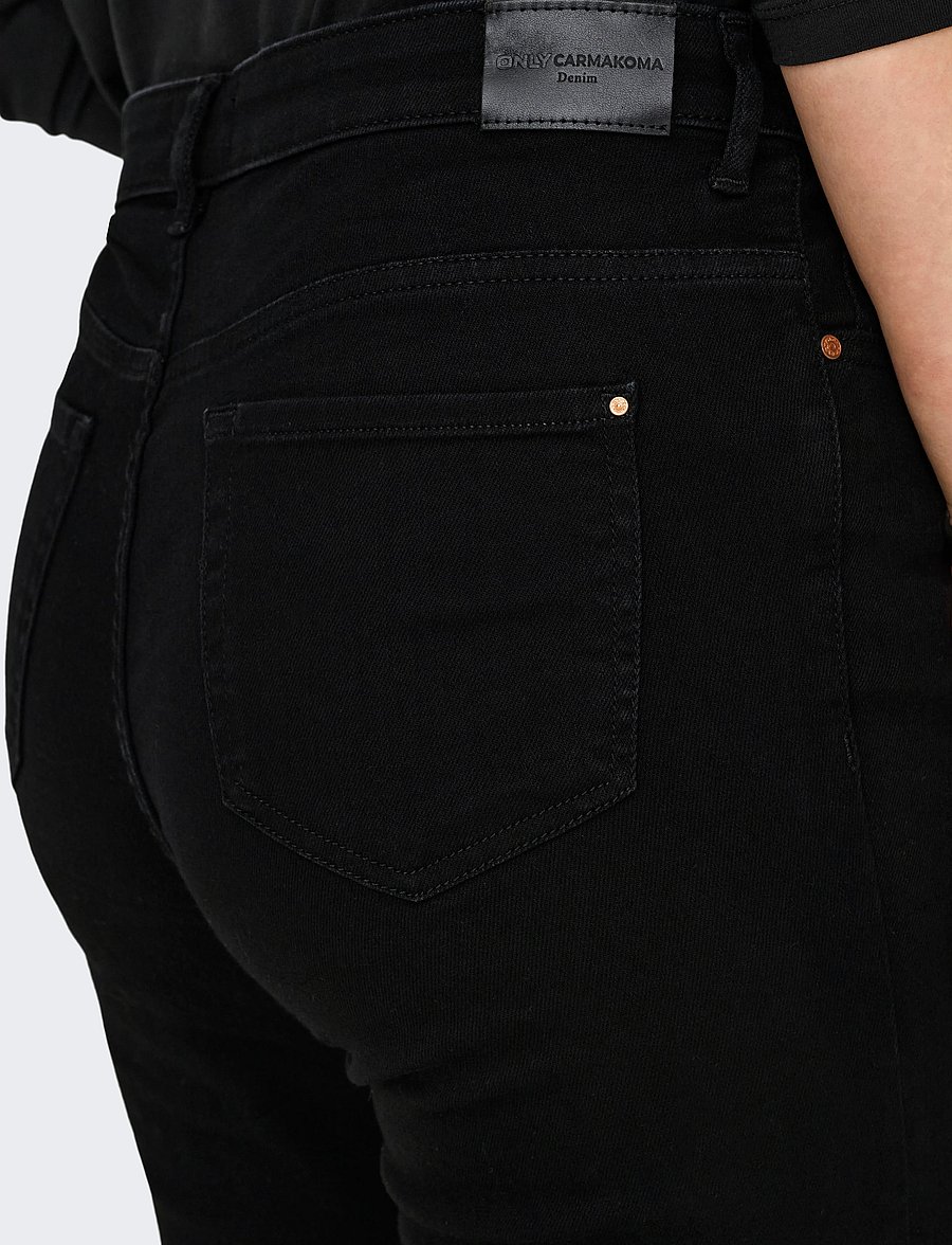 ONLY Carmakoma - CARSUI MID SLIM DNM DIA367 NOOS - slim-fit-jeans - washed black - 5