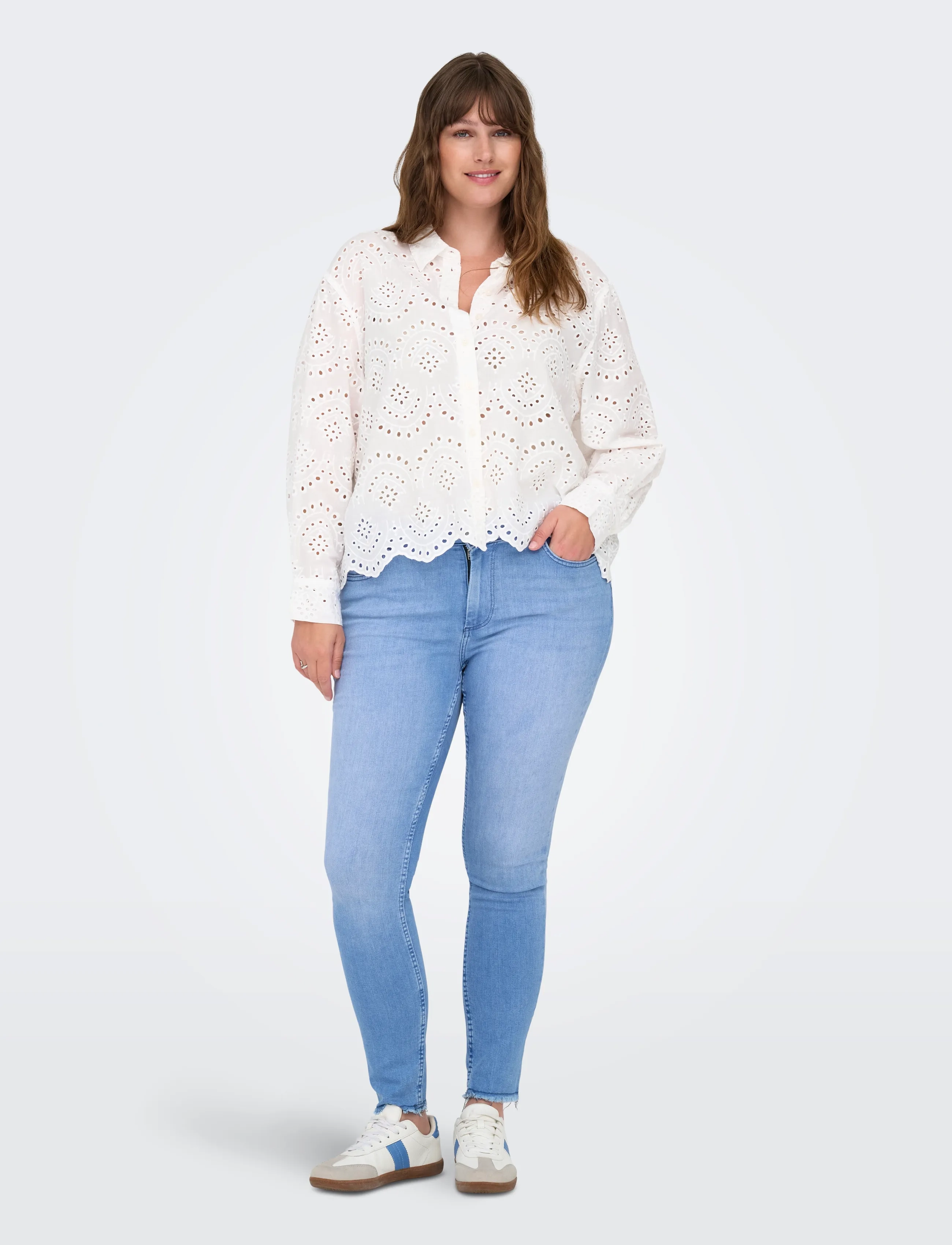 ONLY Carmakoma - CARWILLY REG SK ANK RW REA4348 NOOS - skinny jeans - light blue denim - 5