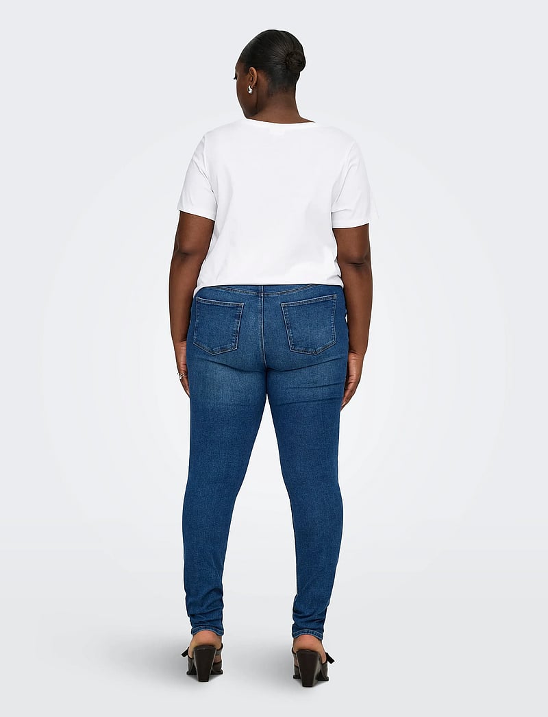 ONLY Carmakoma - CARBONNIE LIFE S/S V A-SHAPE TEE NOOS - t-särgid - bright white - 3