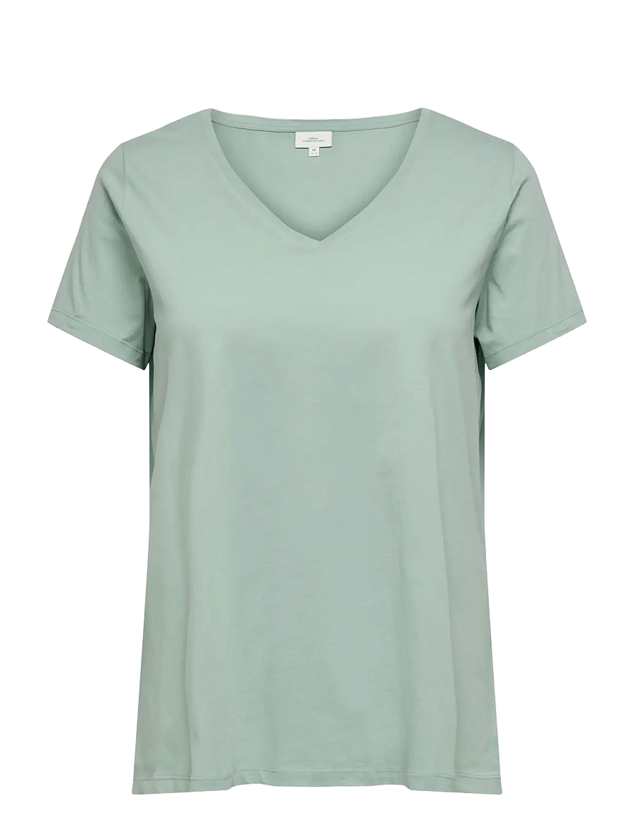 ONLY Carmakoma - CARBONNIE LIFE S/S V A-SHAPE TEE NOOS - jadeite - 0
