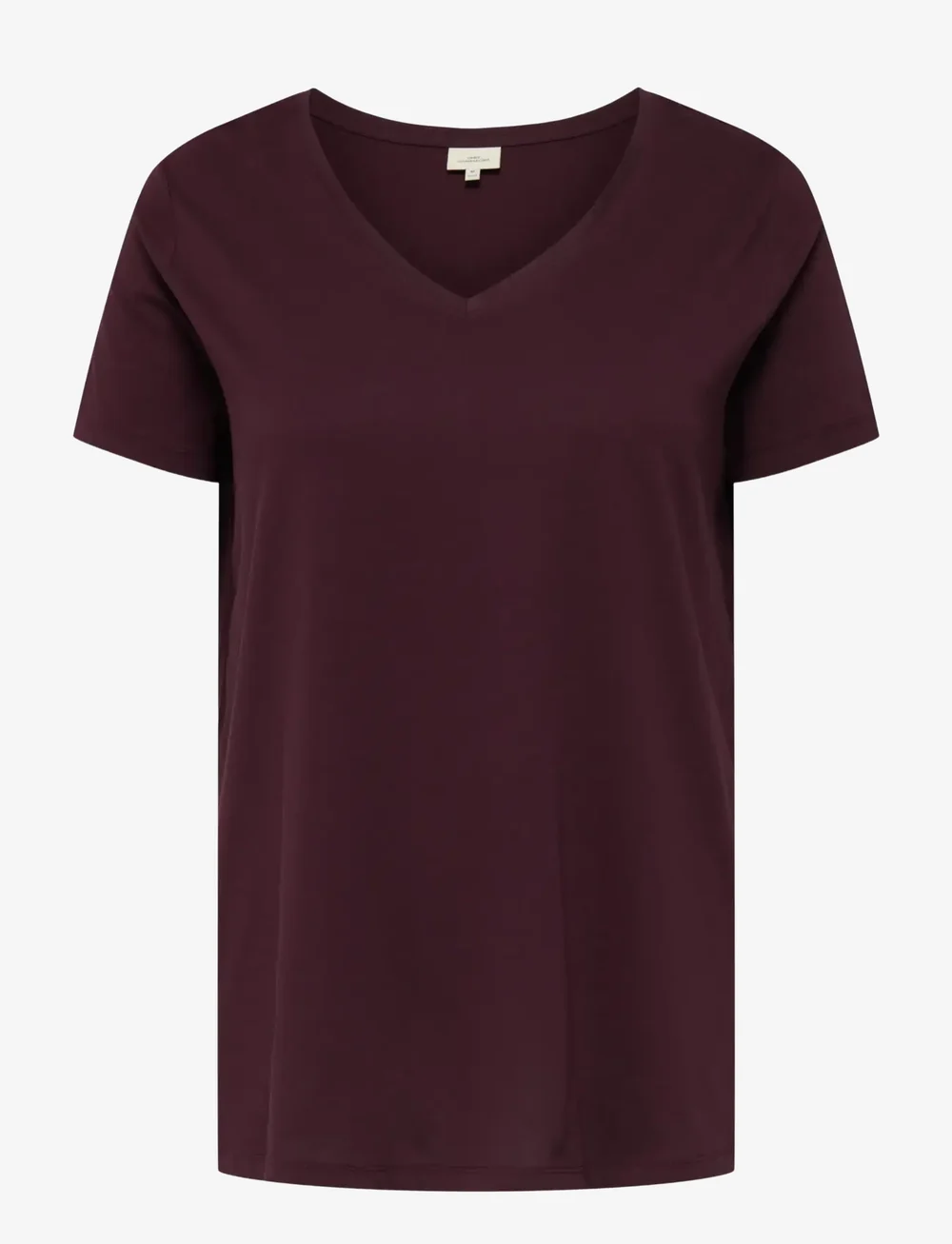 ONLY Carmakoma - CARBONNIE LIFE S/S V A-SHAPE TEE NOOS - t-shirts - winetasting - 0