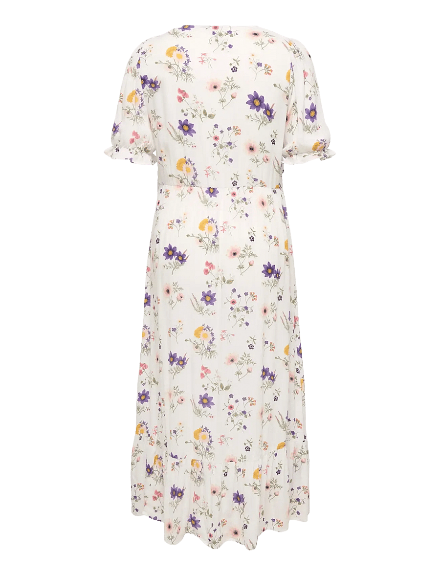 ONLY Carmakoma - CARCHIANTI S/S LONG DRESS WVN NOOS - konfirmationstøj - cloud dancer - 2