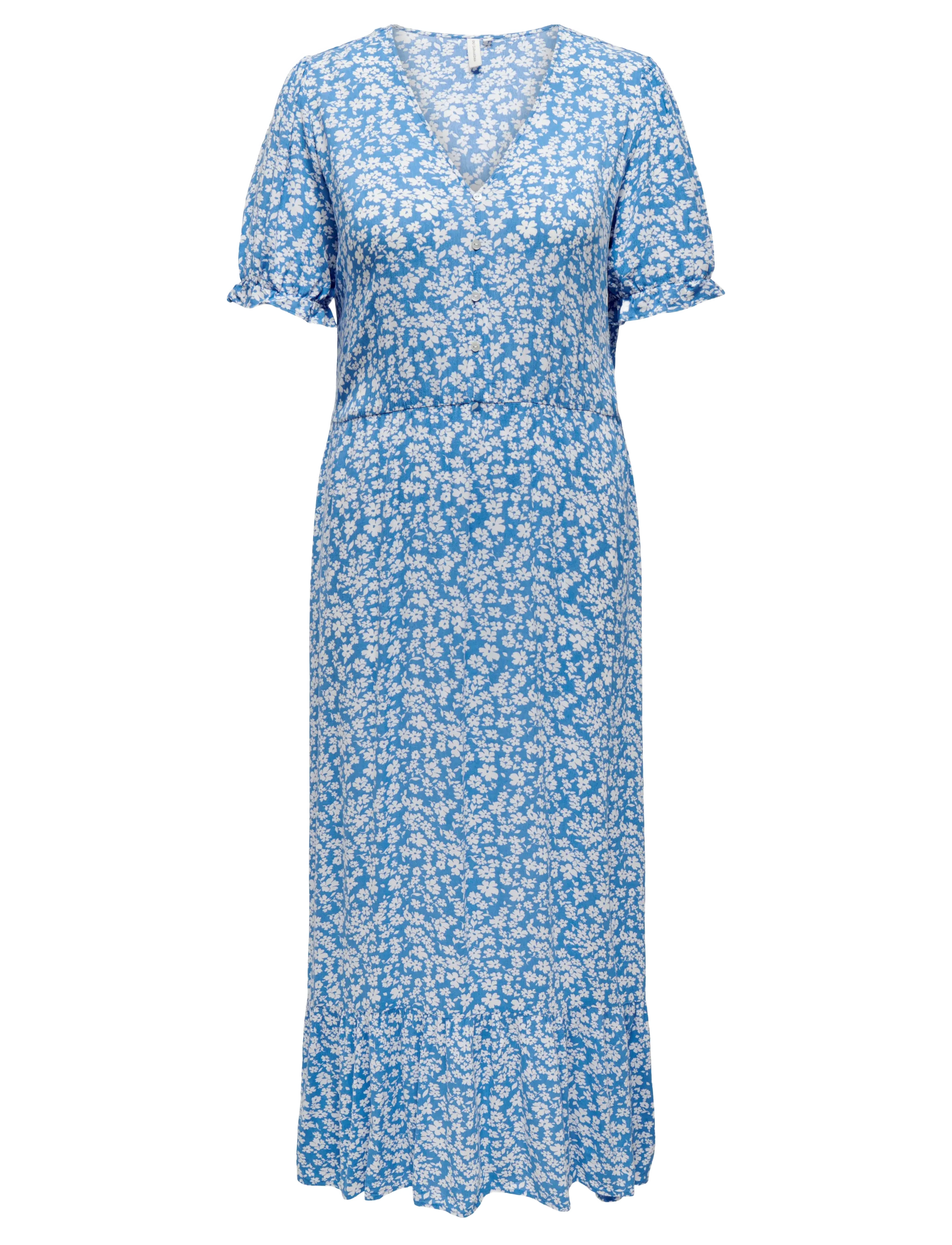 ONLY Carmakoma CARCHIANTI S/S LONG DRESS WVN NOOS - Kjoler - MARINA / blue