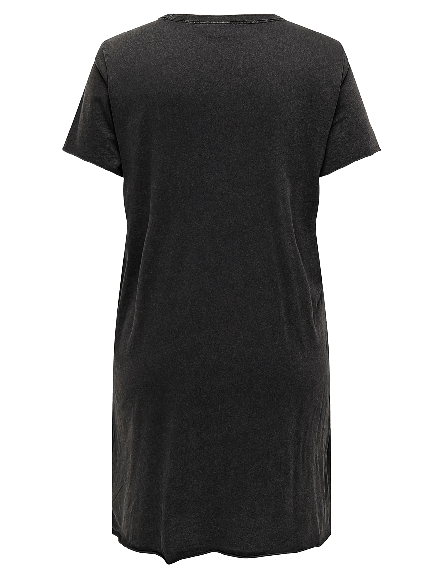 ONLY Carmakoma - CARLUCY SS T-SHIRT DRESS JRS NOOS - black - 2