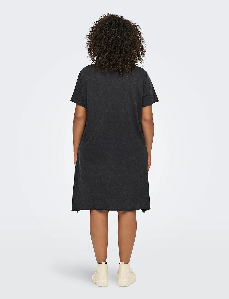 ONLY Carmakoma - CARLUCY SS T-SHIRT DRESS JRS NOOS - black - 3
