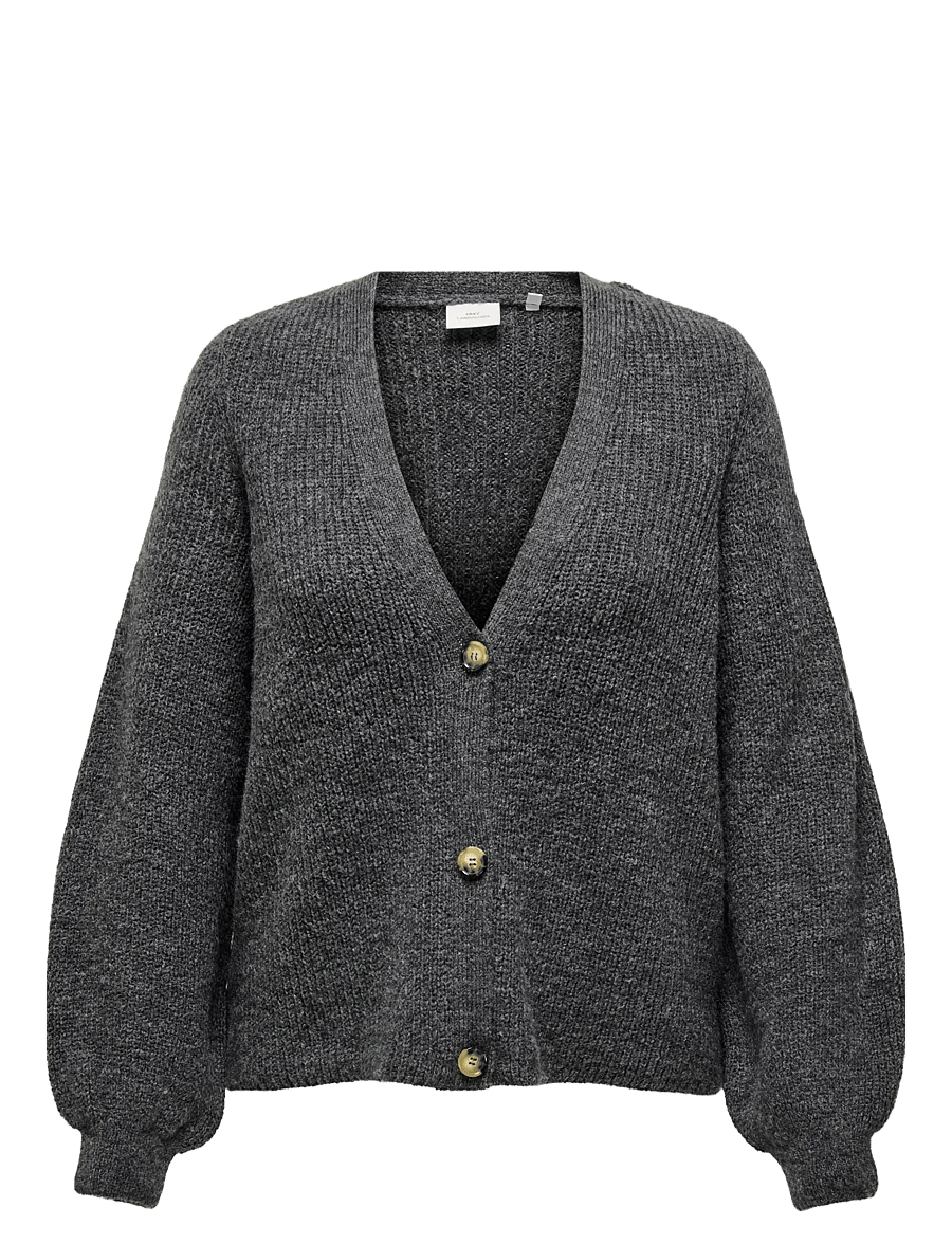 ONLY Carmakoma - CARCLARE JULES L/S CARDIGAN KNT - dark grey melange - 0