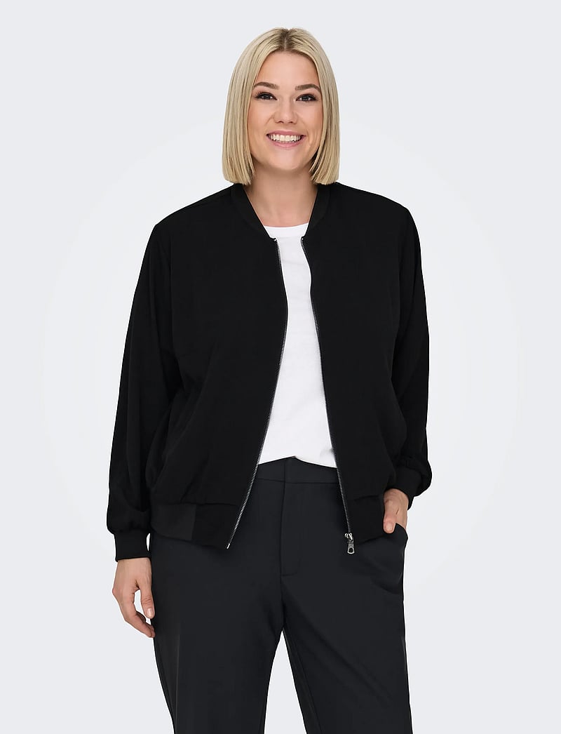 ONLY Carmakoma - CARLUX L/S BOMBER JACKET NOOS - frühlingsjacken - black - 0