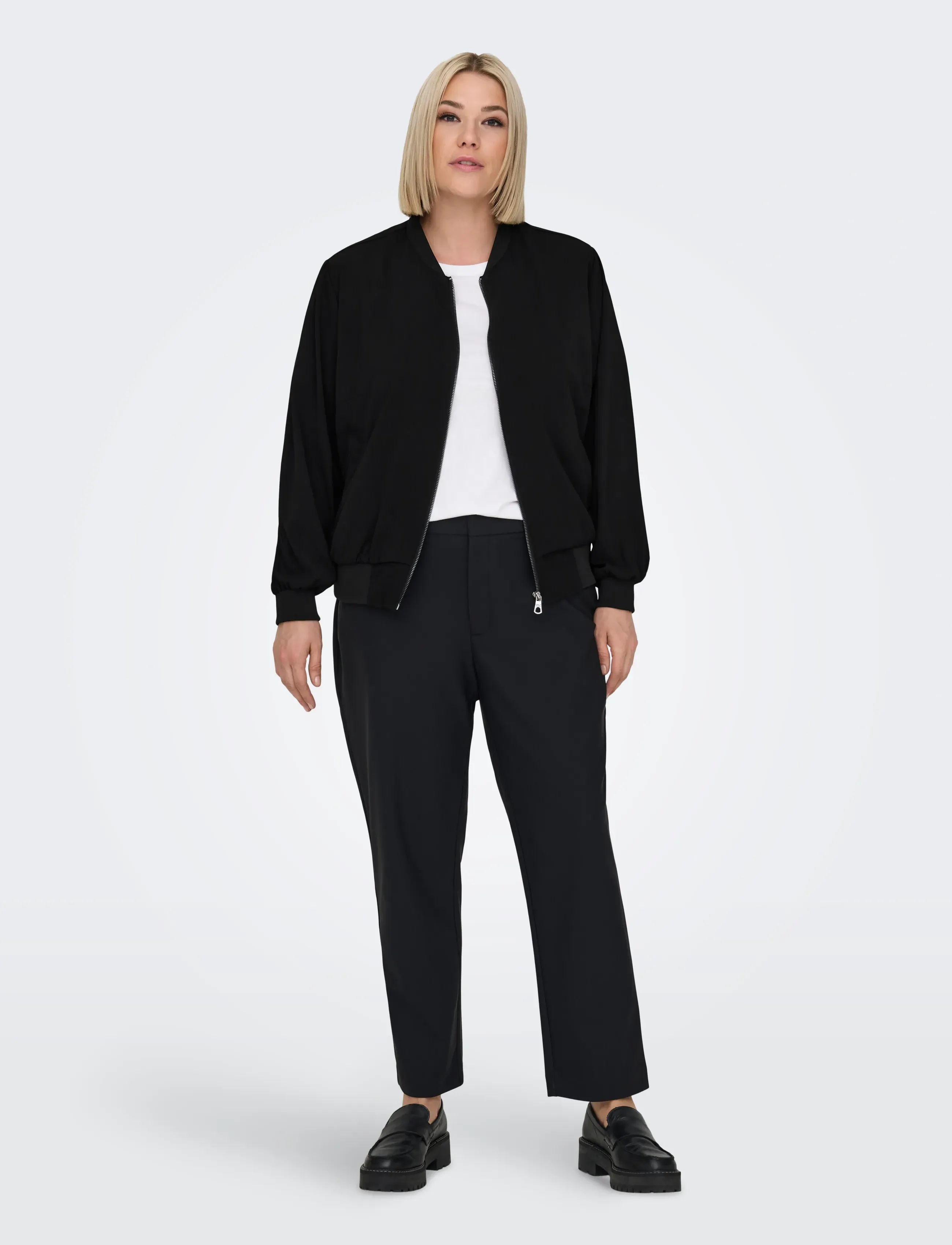 ONLY Carmakoma - CARLUX L/S BOMBER JACKET NOOS - forårsjakker - black - 4