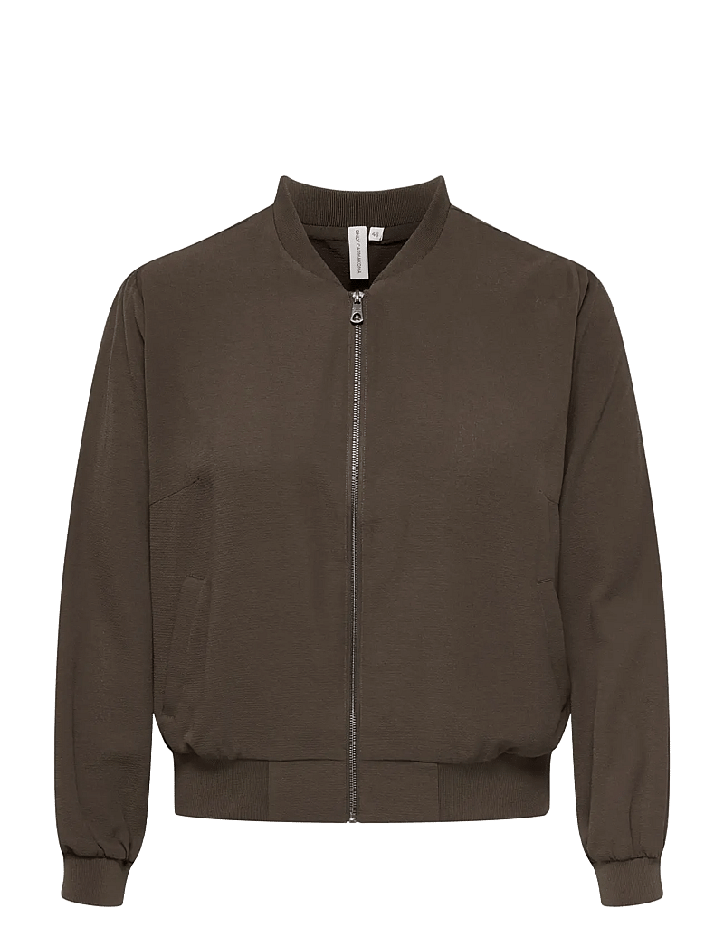 ONLY Carmakoma - CARLUX L/S BOMBER JACKET NOOS - frühlingsjacken - chocolate martini - 1