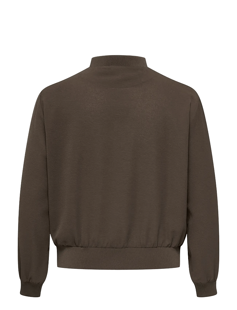 ONLY Carmakoma - CARLUX L/S BOMBER JACKET NOOS - frühlingsjacken - chocolate martini - 2