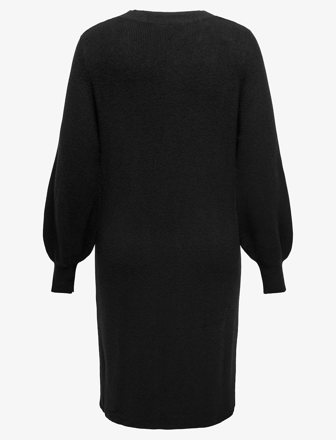 ONLY Carmakoma - CARKATIA LS V-NECK DRESS KNT NOOS - knitted dresses - black - 2