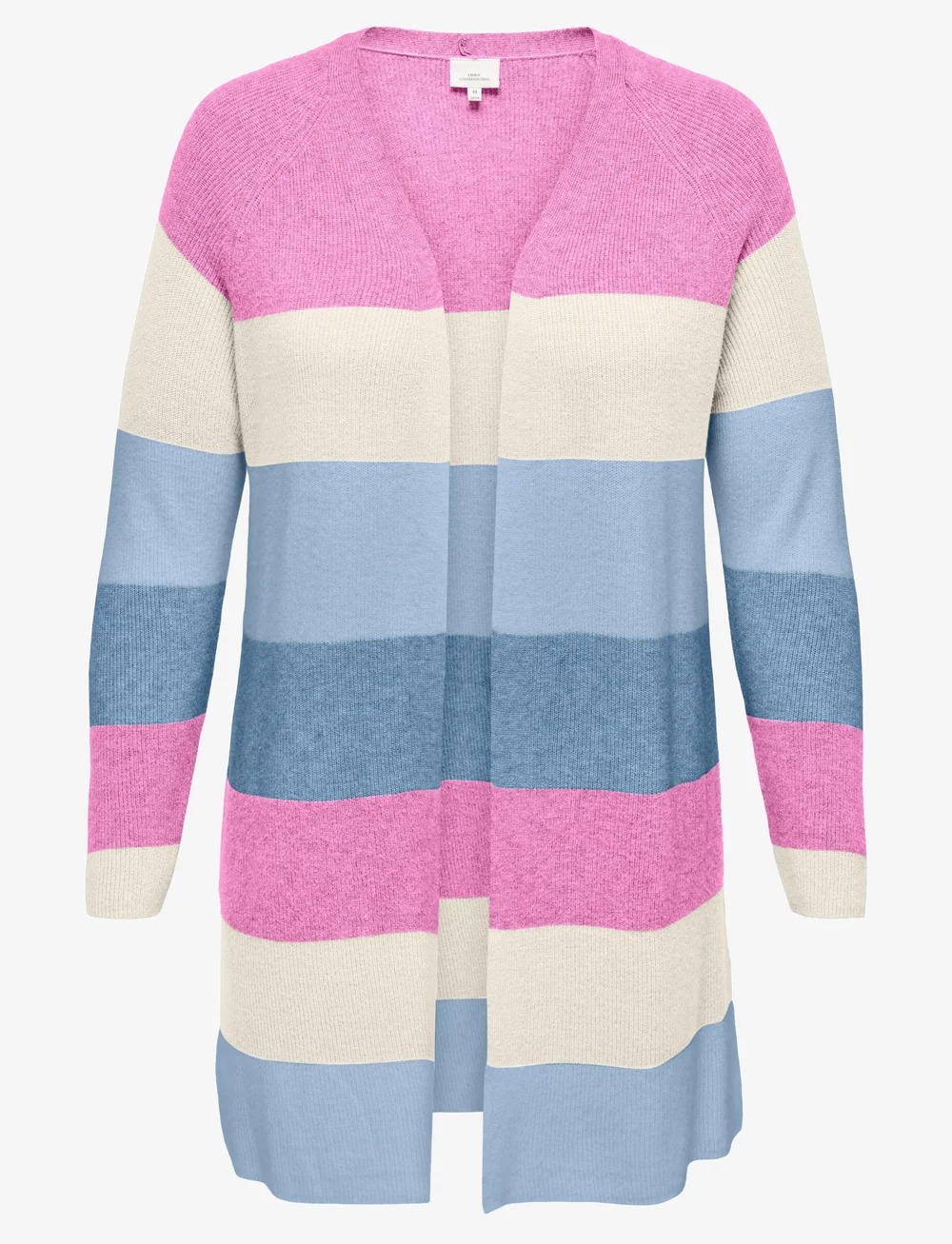 ONLY Carmakoma - CARATIJA L/S STRIPE CARDIGAN KNT - cardigans - fuchsia pink - 0