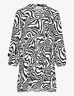 CARSEBBIE L/S TUNIC DRESS AOP - BIRCH