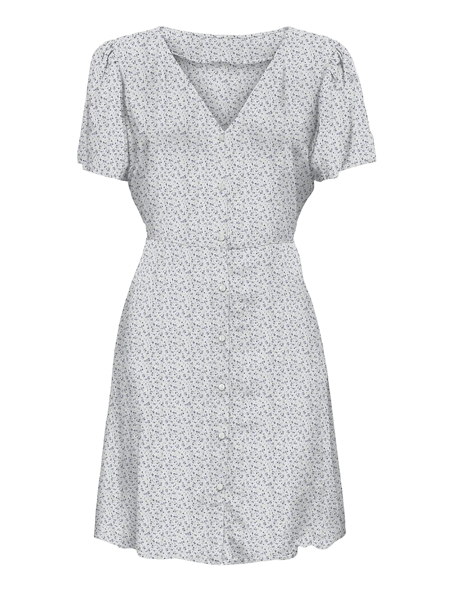 ONLY Carmakoma - CAREVIDA S/S DRESS WVN NOOS - konfirmation - cloud dancer - 1
