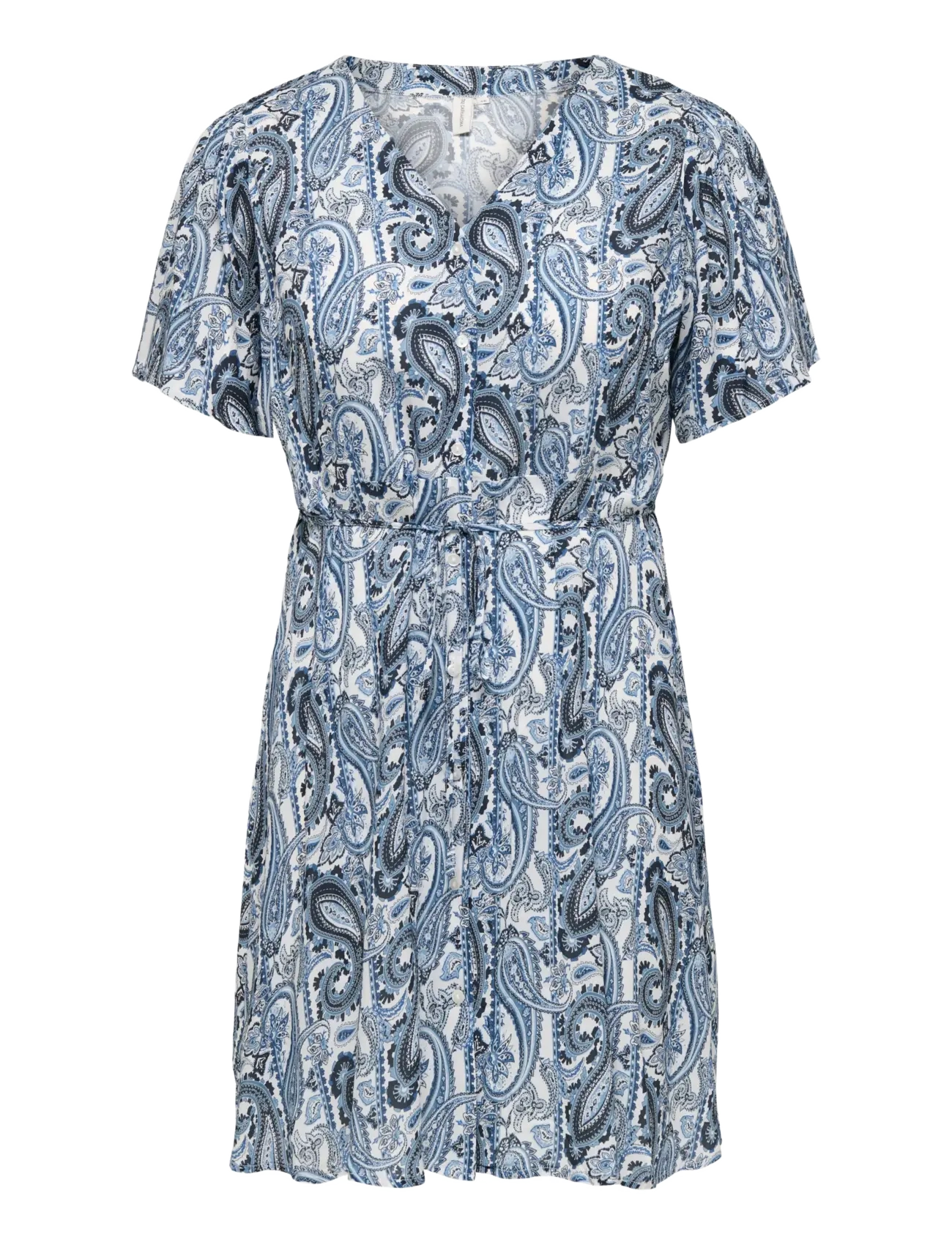 ONLY Carmakoma CAREVIDA S/S DRESS WVN NOOS - Kleidid - CORONET BLUE / blue