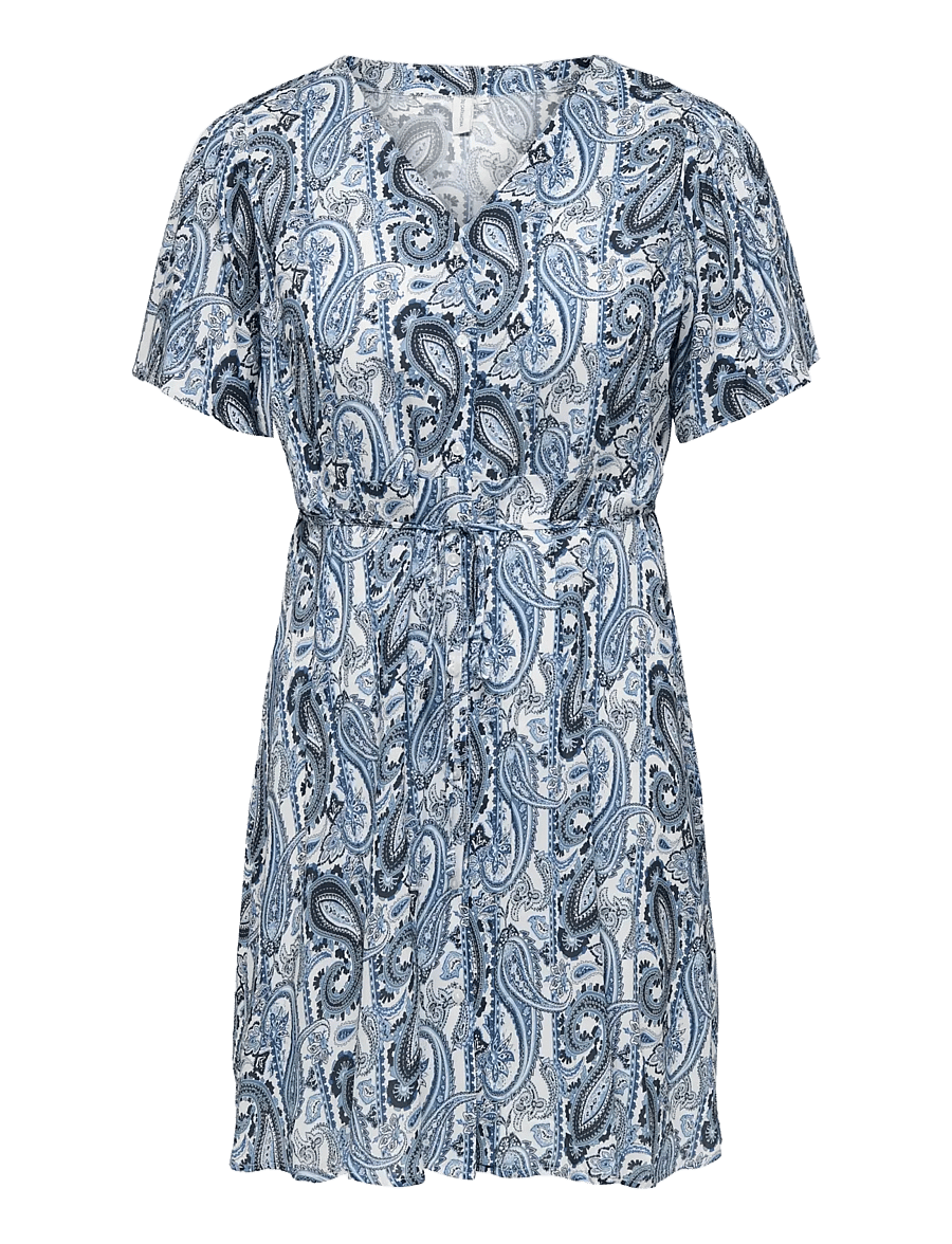 ONLY Carmakoma - CAREVIDA S/S DRESS WVN NOOS - confirmation - coronet blue - 1