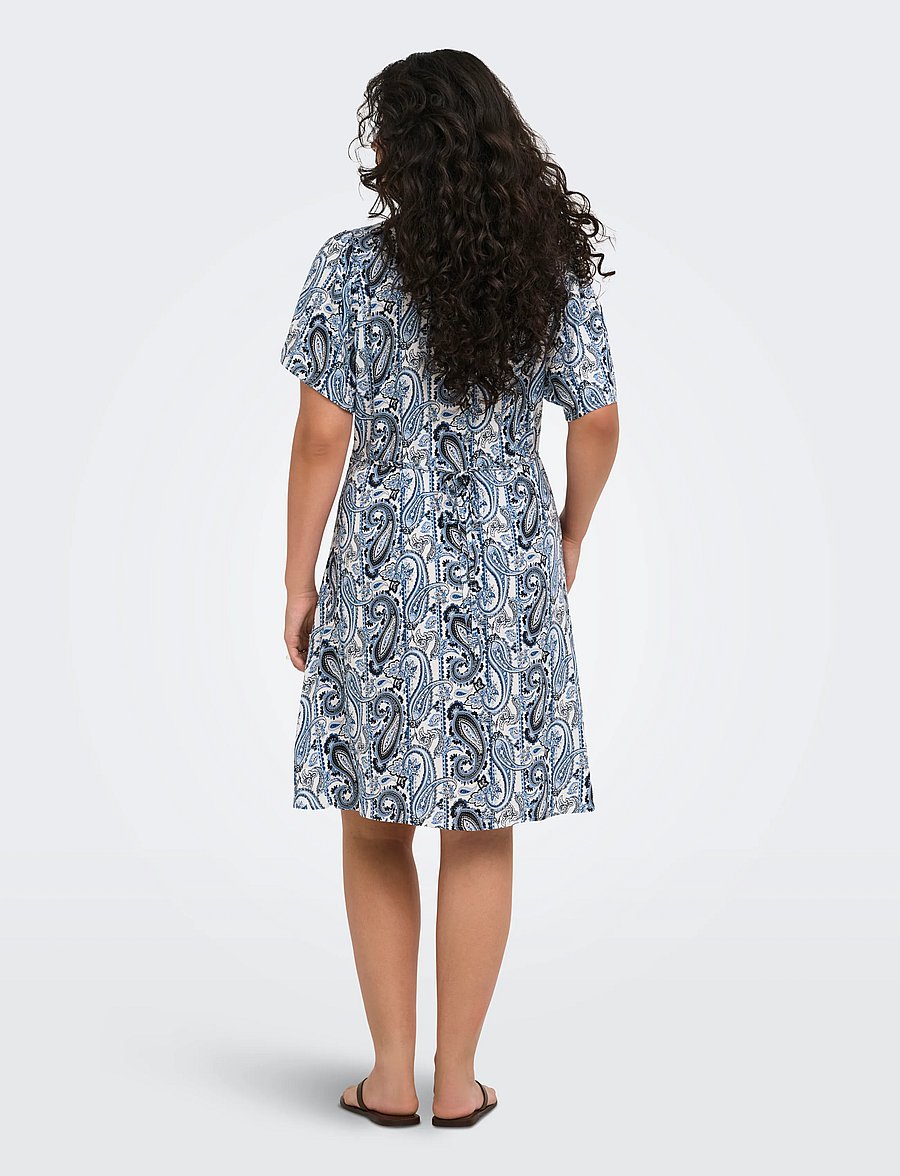 ONLY Carmakoma - CAREVIDA S/S DRESS WVN NOOS - confirmation - coronet blue - 3