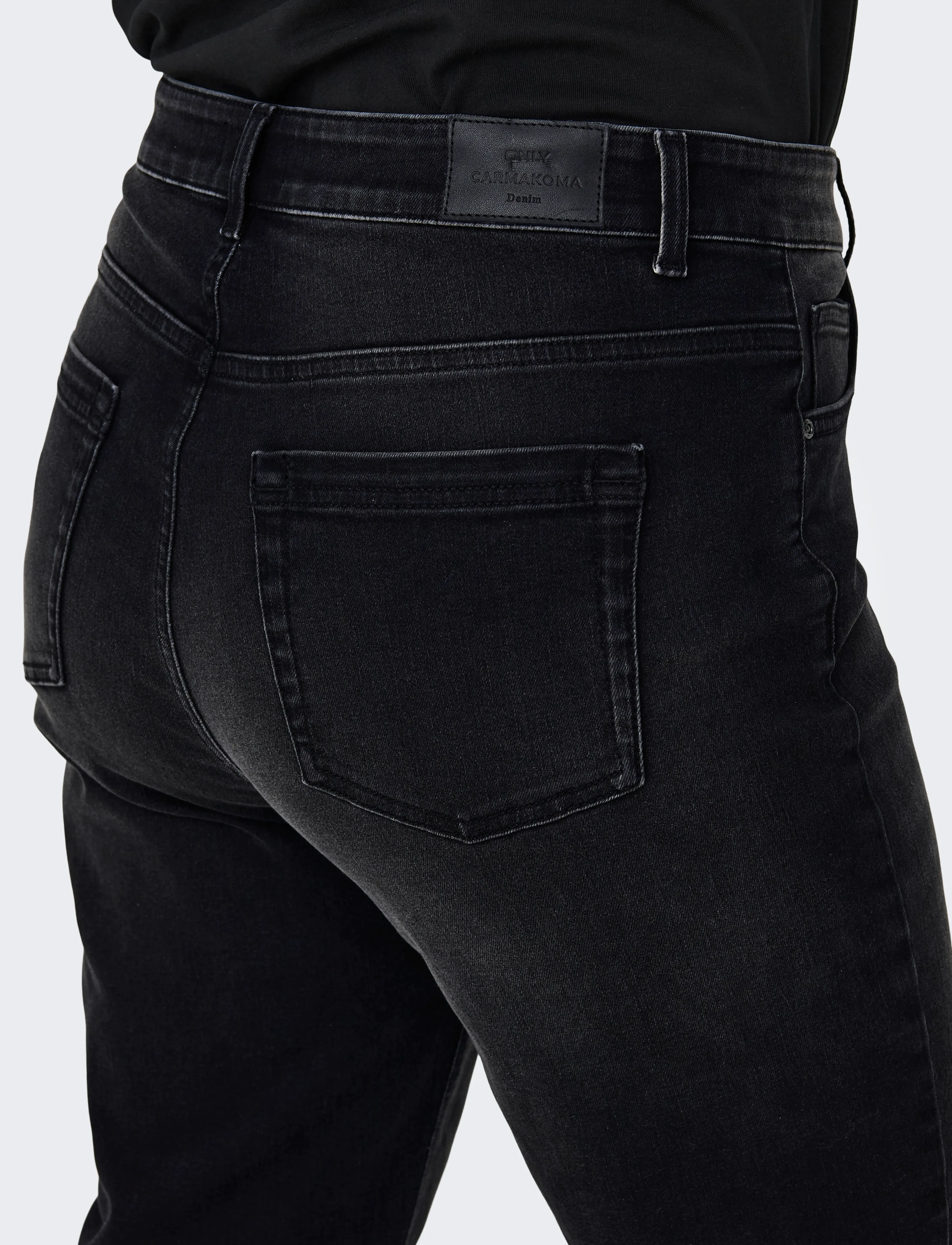 ONLY Carmakoma - CARWILLY HW STRAIGHT DNM REA1099 NOOS - gerade jeans - washed black - 5