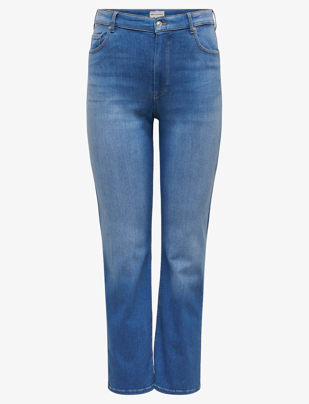 ONLY Carmakoma - CARWILLY HW STRAIGHT DNM REA12187 NOOS - straight jeans - medium blue denim - 1